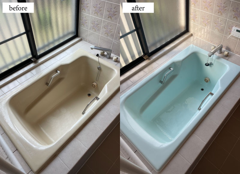 ホーロー浴槽サビ補修・浴槽塗装